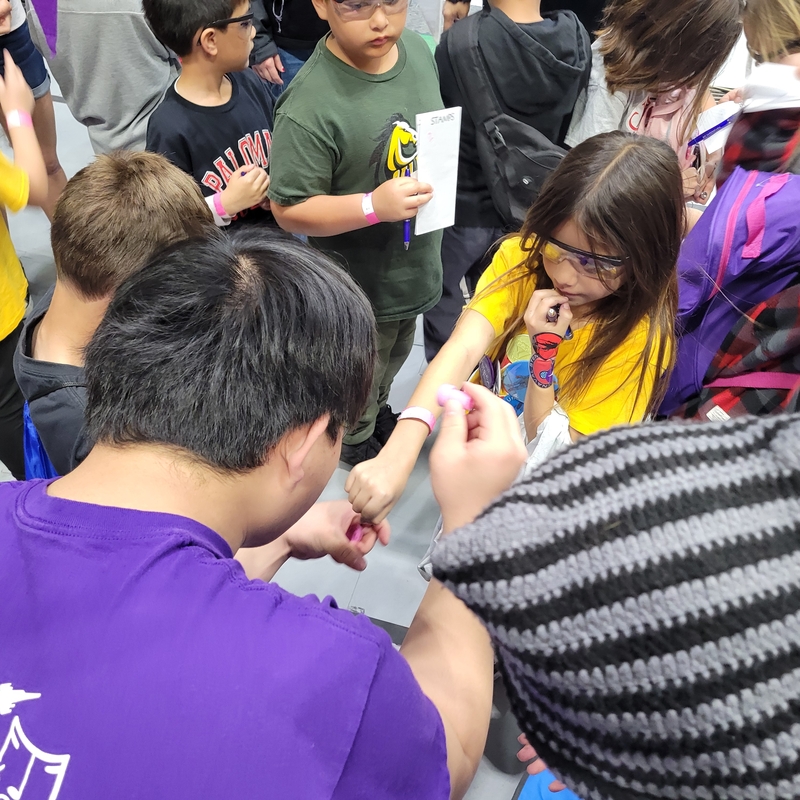 Meeting young visitors at SDR